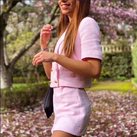 Zara Textured Weave Shorts NWT - Picture 7 of 17